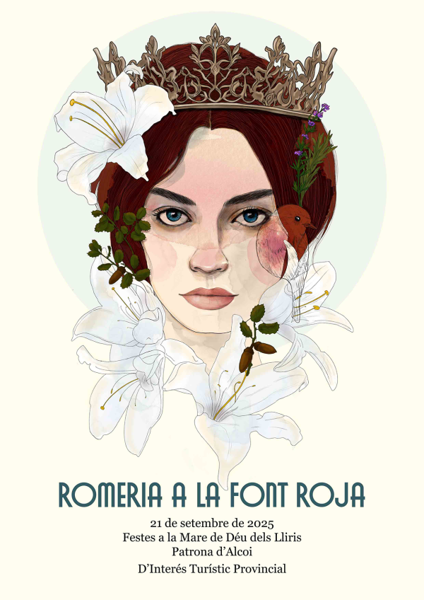 Cartel Virgen de los Lirios Alcoy 2025