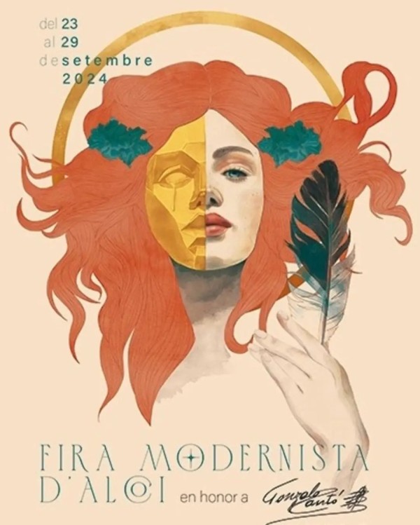 Cartel Feria Modernista Alcoy 2024