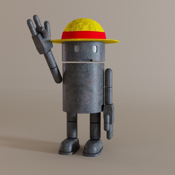 Lonely Robot Sombrero de Paja
