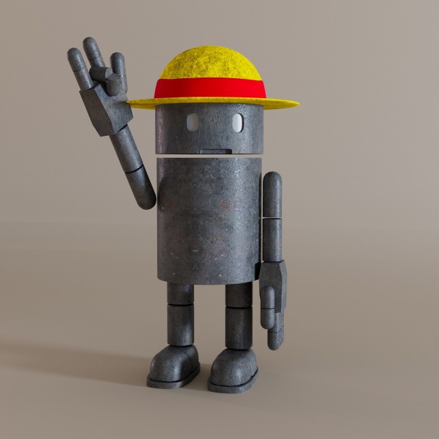 Lonely Robot Sombrero de Paja